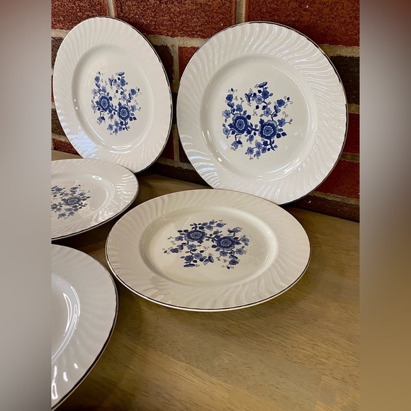 Royal Blue Ironstone Enoch Wedgwood (Tunstall)‎ LTD 10"  Dinner Plate - Picture 6 of 16